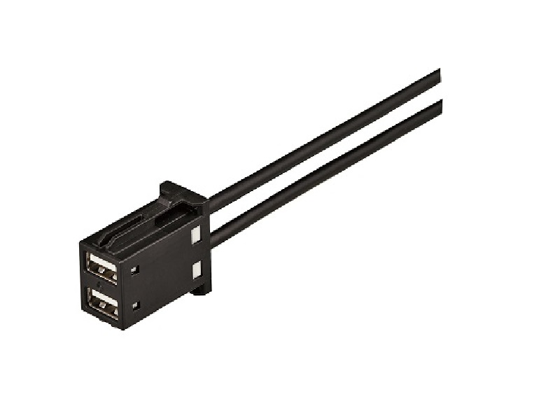 USB 2.0 Standard-A Socket × 2 ports