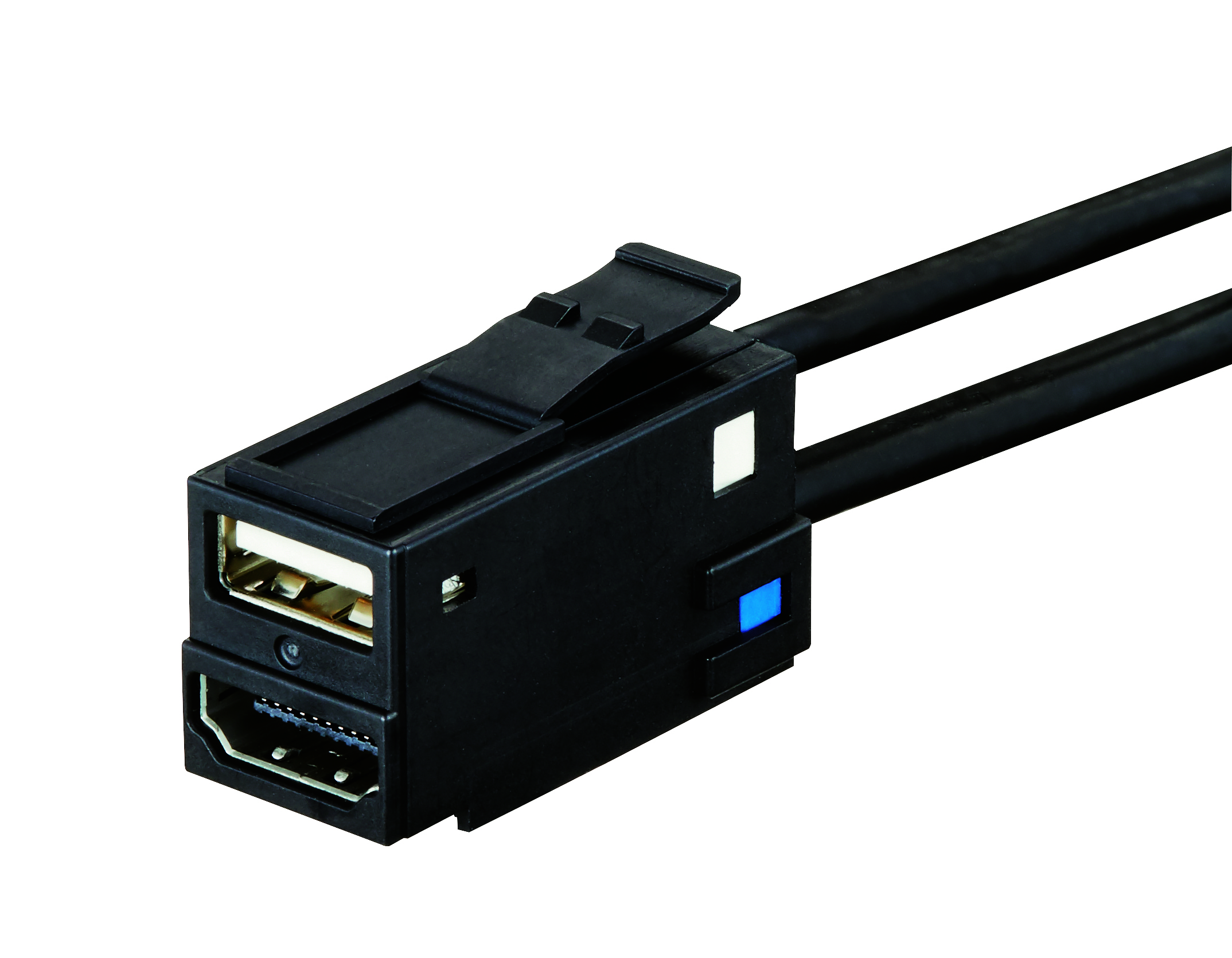 USB 2.0 Standard-A Socket and HDMI