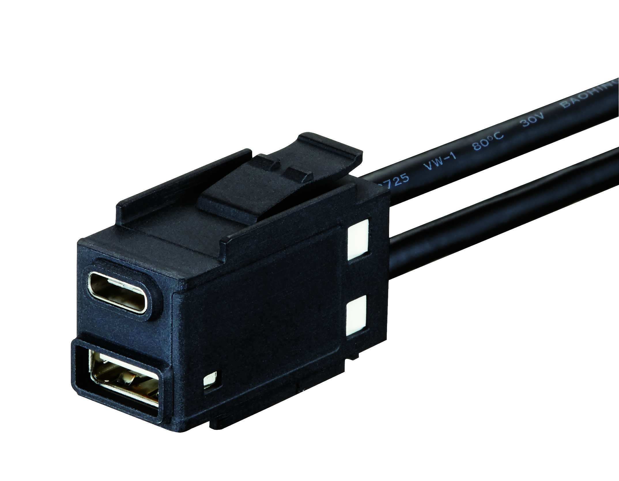 USB 2.0 Standard-A Socket and USB 2.0 Type-C