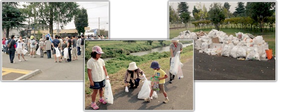 Cleaning volunteer